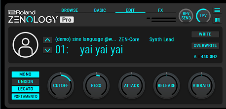(demo) sine language zenology bank
